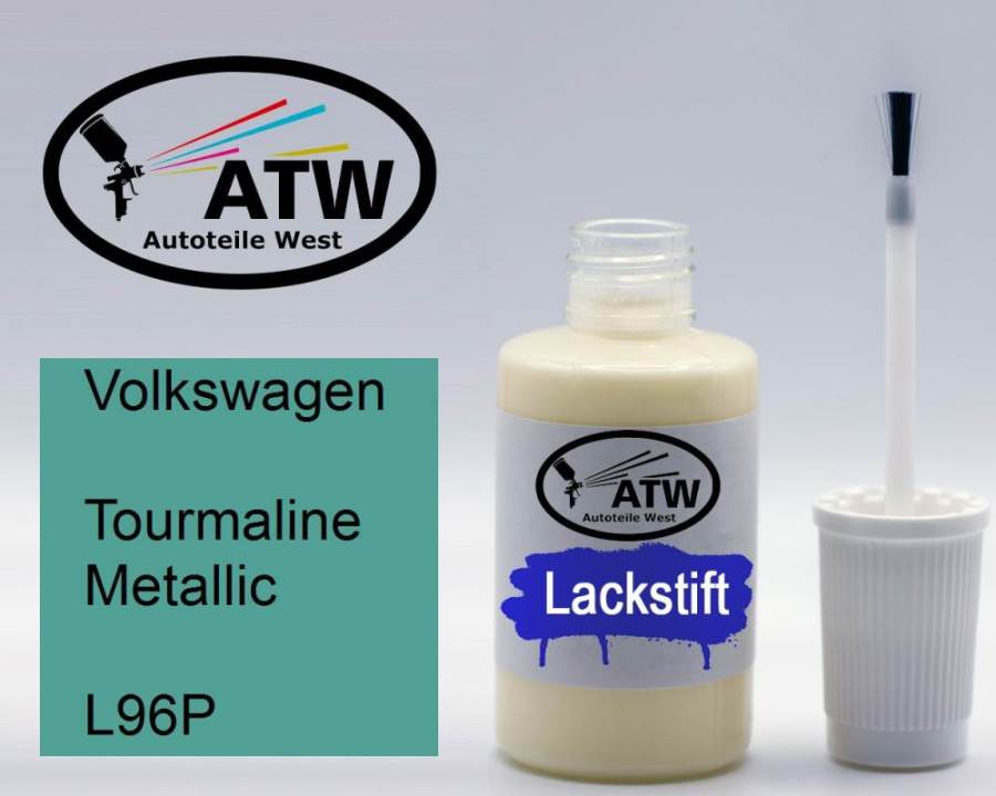 Volkswagen, Tourmaline Metallic, L96P: 20ml Lackstift, von ATW Autoteile West.